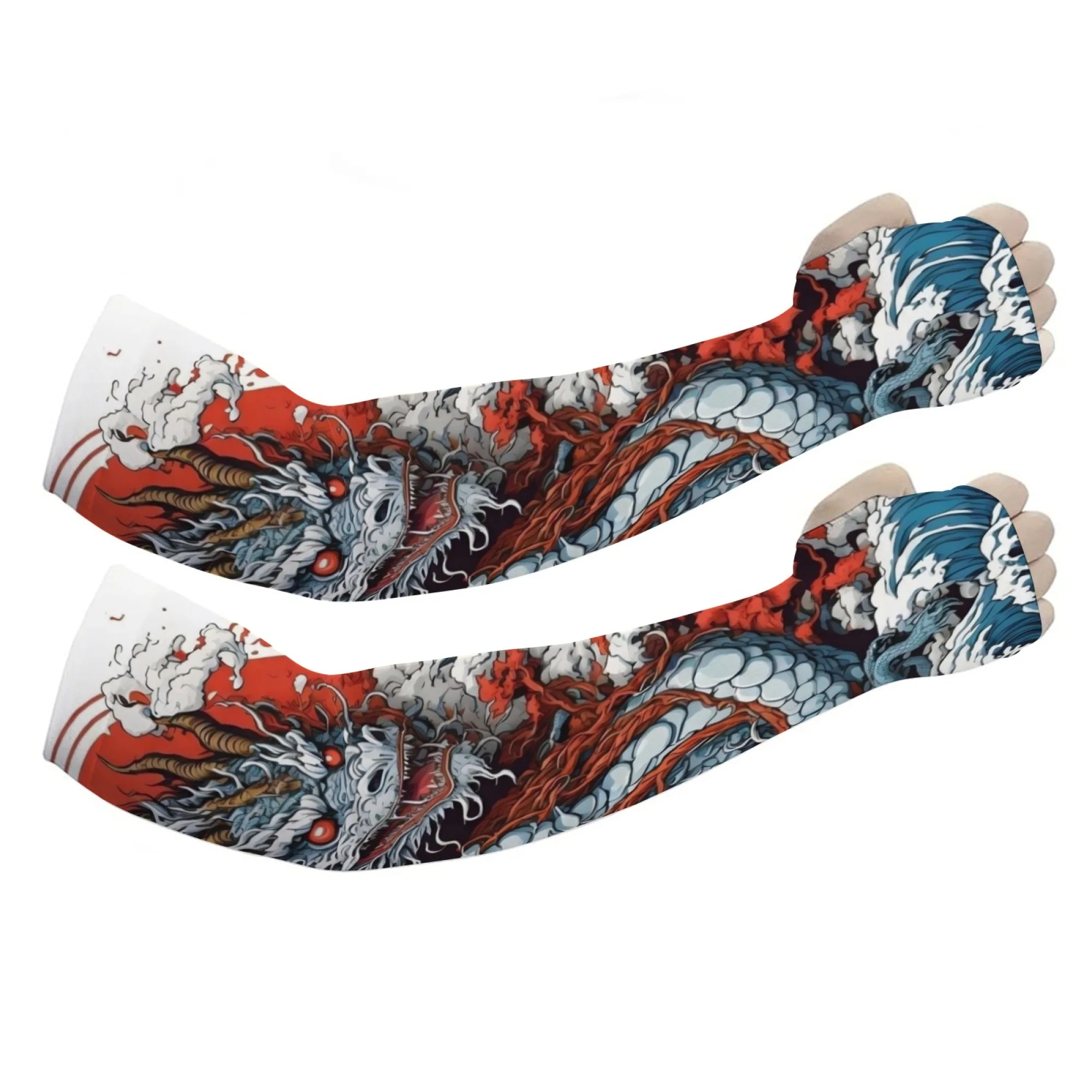Novel dragon print men's sports outdoor sun protection breathable ice silk cool compression sleeves fishing golf cycling running
Novel dragon print men's sports outdoor sun protection breathable ice silk cool compression sleeves fishing golf cycling running