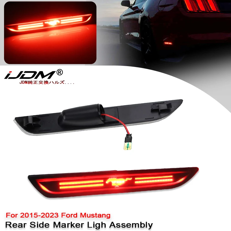 Для Ford Mustang 2015-2022: Прозрачные и тонированные светодиодные боковые габаритные огни, красные задние боковые фонари на крылья
Для Ford Mustang 2015-2022: Прозрачные и тонированные светодиодные боковые габаритные огни, красные задние боковые фонари на крылья