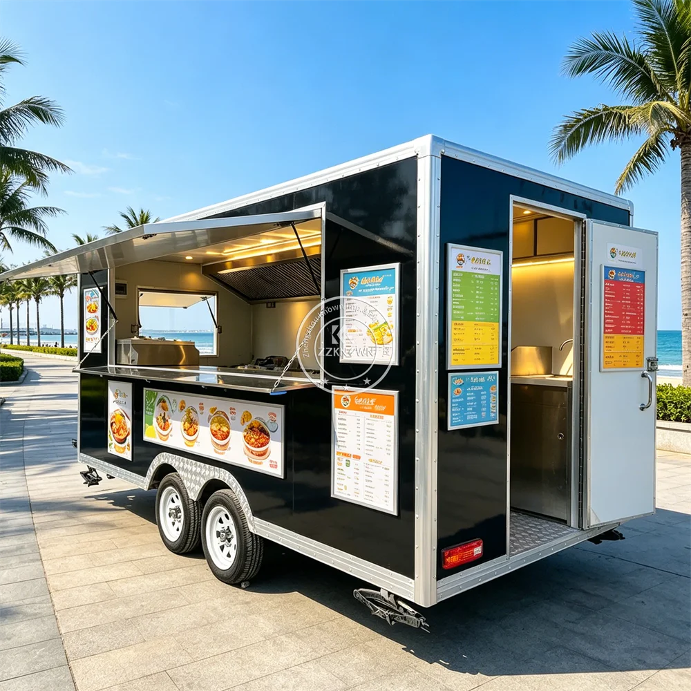 Portable Food Trailer Mobile Restaurant Coffee Burger Pizza Kitchen Truck Outdoor Catering Food Truck With Custom Equipment
Portable Food Trailer Mobile Restaurant Coffee Burger Pizza Kitchen Truck Outdoor Catering Food Truck With Custom Equipment