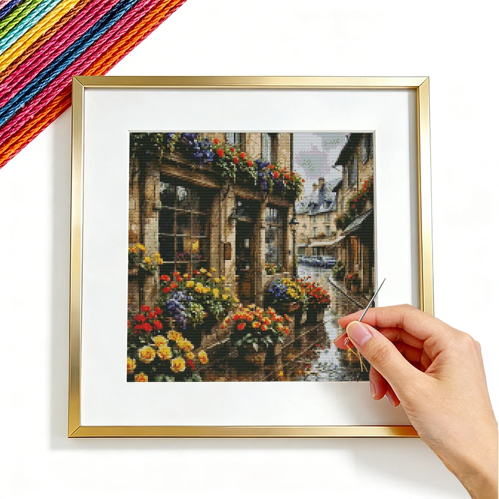 Cross Stitch Embroidery Kits House Landscape City Street 11CT Hobbies Decorative Rose Flower DMC Thread Paintings Needlework
Cross Stitch Embroidery Kits House Landscape City Street 11CT Hobbies Decorative Rose Flower DMC Thread Paintings Needlework