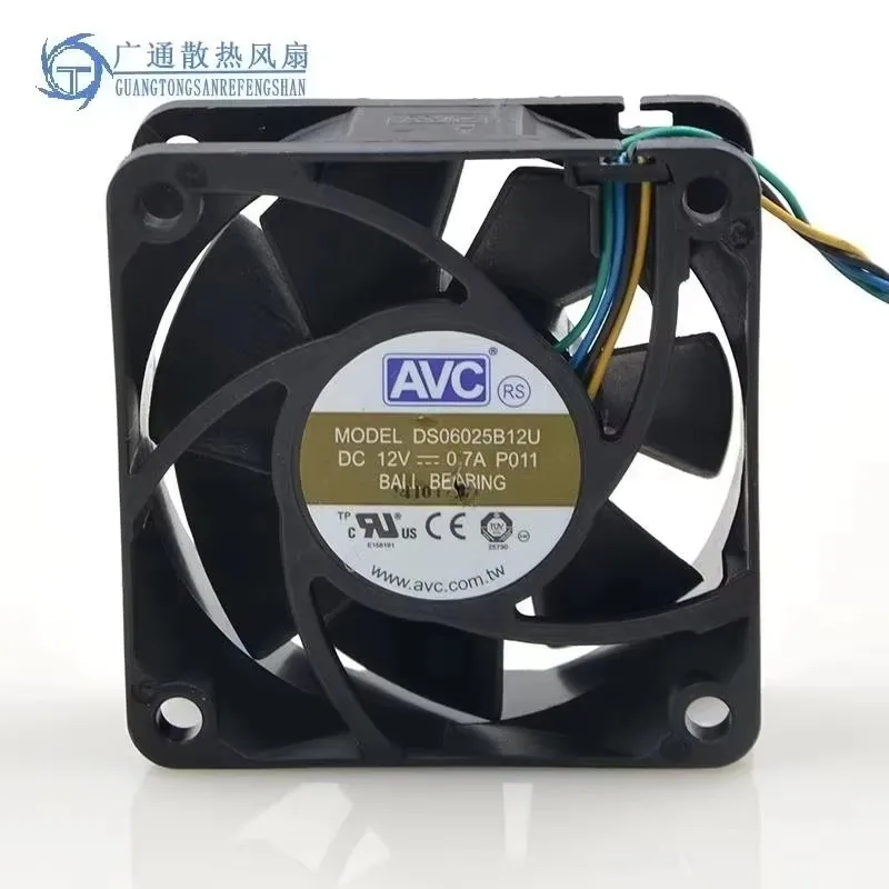 Original 60 * 60 * 25MM 6CM 12V 0.70A DS06025B12U 4-wire PWM dual ball chassis Cooling fan
Original 60 * 60 * 25MM 6CM 12V 0.70A DS06025B12U 4-wire PWM dual ball chassis Cooling fan