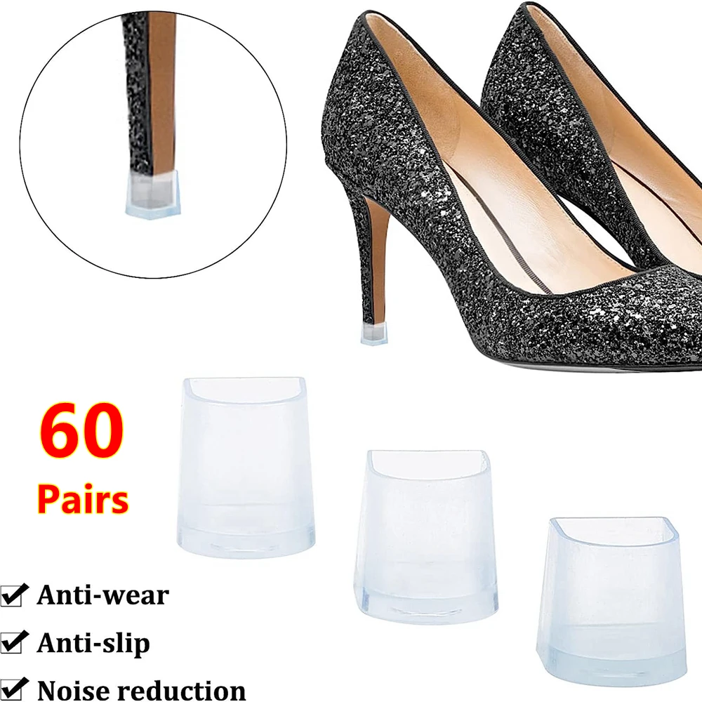 60 Pairs/Lot PVC Latin Dance Shoe Heel Covers Antislip Heel Stoppers Silicone High Heel Protectors for Weddings or Party Favor
60 Pairs/Lot PVC Latin Dance Shoe Heel Covers Antislip Heel Stoppers Silicone High Heel Protectors for Weddings or Party Favor