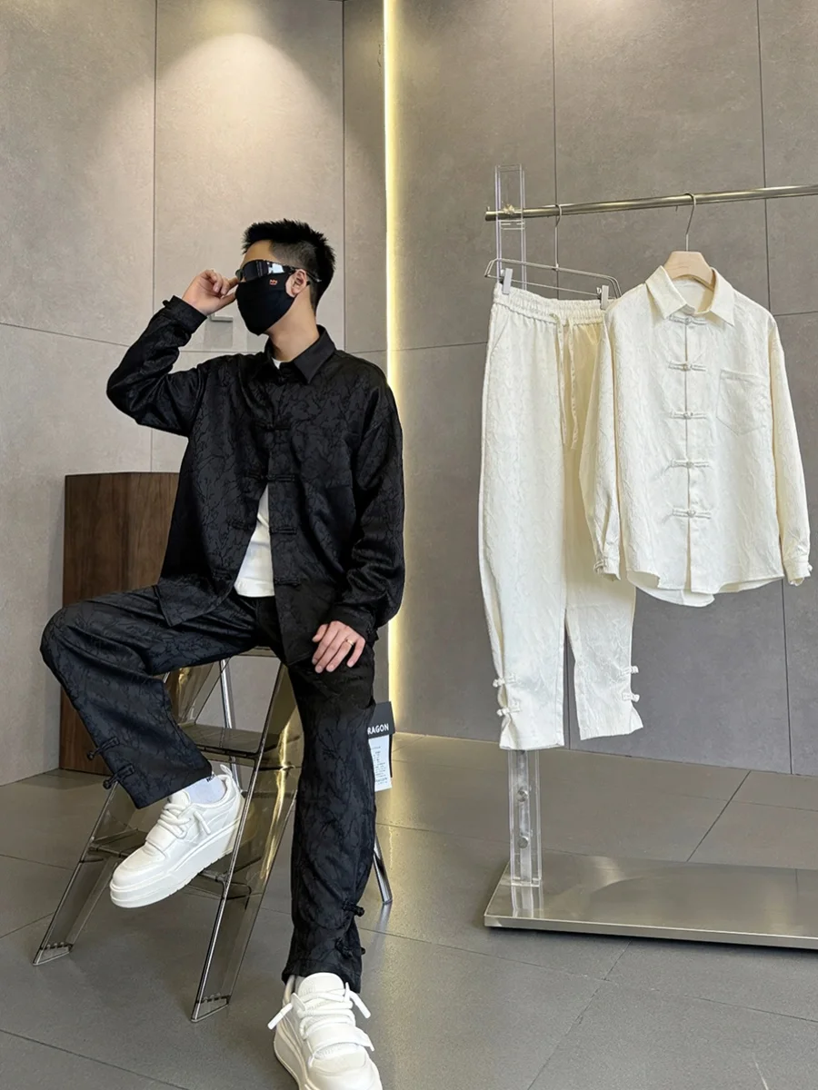 Новый комплект свободных широких брюк с вышивкой в китайском стиле Sle Long Sve Youth Faion, сезонная сменная ткань на лето и весну 
Новый комплект свободных широких брюк с вышивкой в китайском стиле Sle Long Sve Youth Faion, сезонная сменная ткань на лето и весну