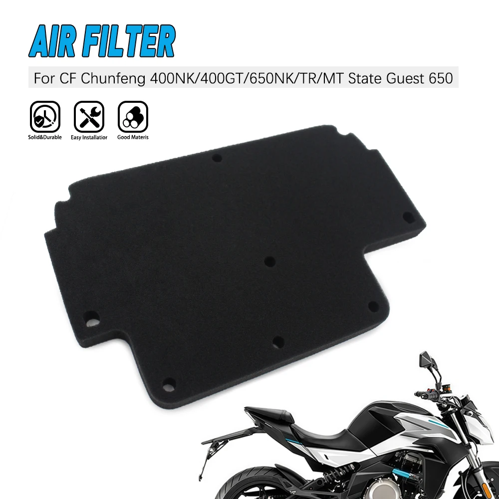 For CFMOTO 400NK 400GT 650NK 650MT CF400 CF400-5 CF650 CF650-2 CF650-7 Washable Motorcycle Intake Air Filter Cleaner
For CFMOTO 400NK 400GT 650NK 650MT CF400 CF400-5 CF650 CF650-2 CF650-7 Washable Motorcycle Intake Air Filter Cleaner