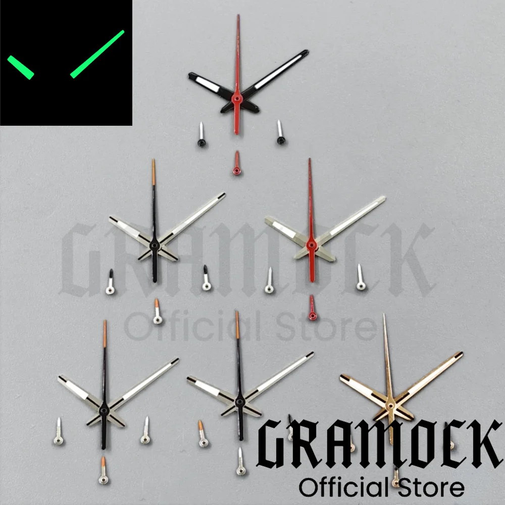 Gramock Black Red Orange Silver Watch Hand Green Luminous 6PCS Per Set Fit VK63 Quartz Movement Modified Replacement Watch Parts
Gramock Black Red Orange Silver Watch Hand Green Luminous 6PCS Per Set Fit VK63 Quartz Movement Modified Replacement Watch Parts