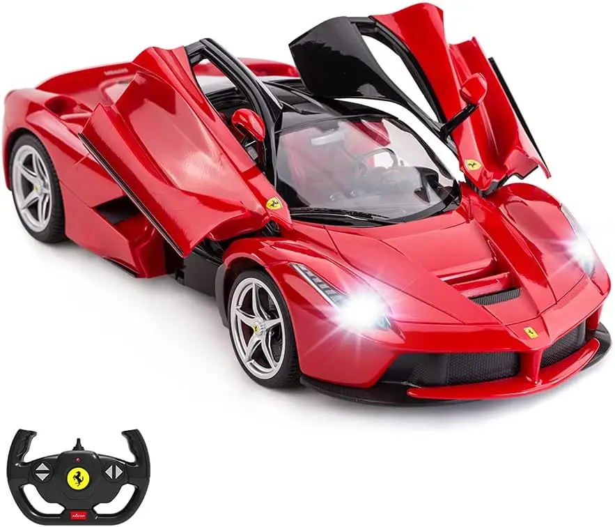 1/14 Scale Ferrari LaFerrari Remote Control Toy Car for Kids, Red - 98ft Range, 5.1mph Speed
1/14 Scale Ferrari LaFerrari Remote Control Toy Car for Kids, Red - 98ft Range, 5.1mph Speed