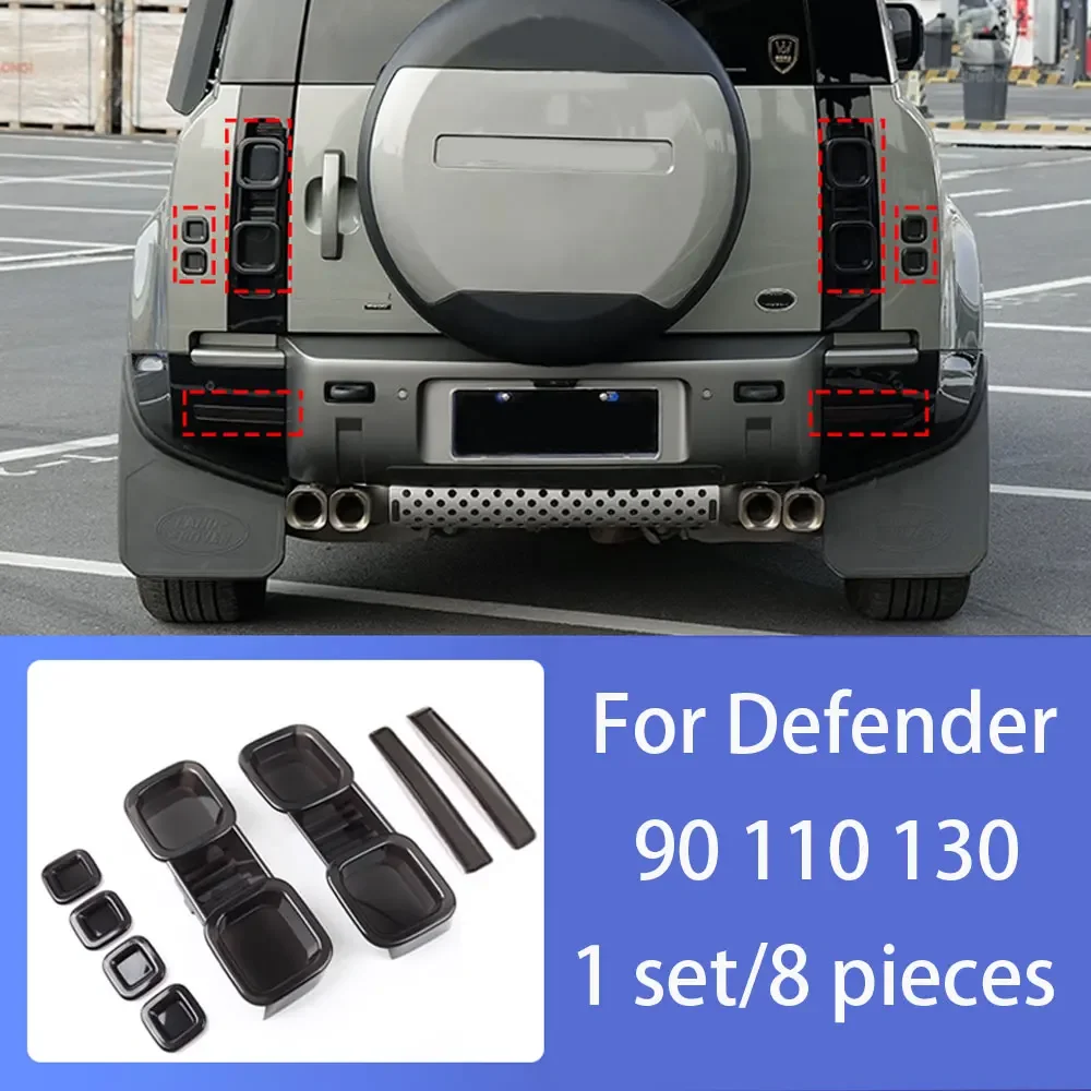Защитный чехол для задних фонарей для Land Rover 20-25, новый Defender 90 110 130, дымчатый черный чехол для задних фонарей, защита автомобиля
Защитный чехол для задних фонарей для Land Rover 20-25, новый Defender 90 110 130, дымчатый черный чехол для задних фонарей, защита автомобиля