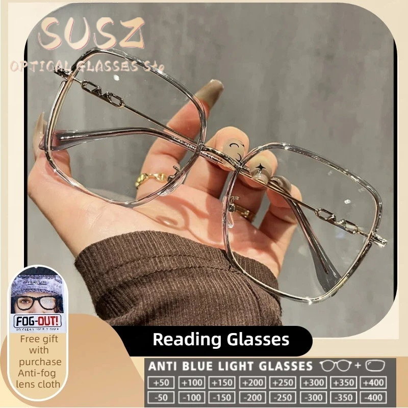 SUSZ Reading Glasses High Quality Trendy Oval Personalized Reading Glasses Womens Blue Light Blocking Myopia Prescription Optic
SUSZ Reading Glasses High Quality Trendy Oval Personalized Reading Glasses Womens Blue Light Blocking Myopia Prescription Optic