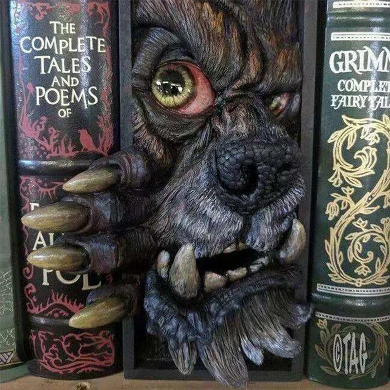 3D книжный шкаф в виде монстра на Хэллоуин, Скульптурное украшение, креативная полимерная книжная полка, украшение, Хэллоуин, ужас, настольная книжная статуя
3D книжный шкаф в виде монстра на Хэллоуин, Скульптурное украшение, креативная полимерная книжная полка, украшение, Хэллоуин, ужас, настольная книжная статуя