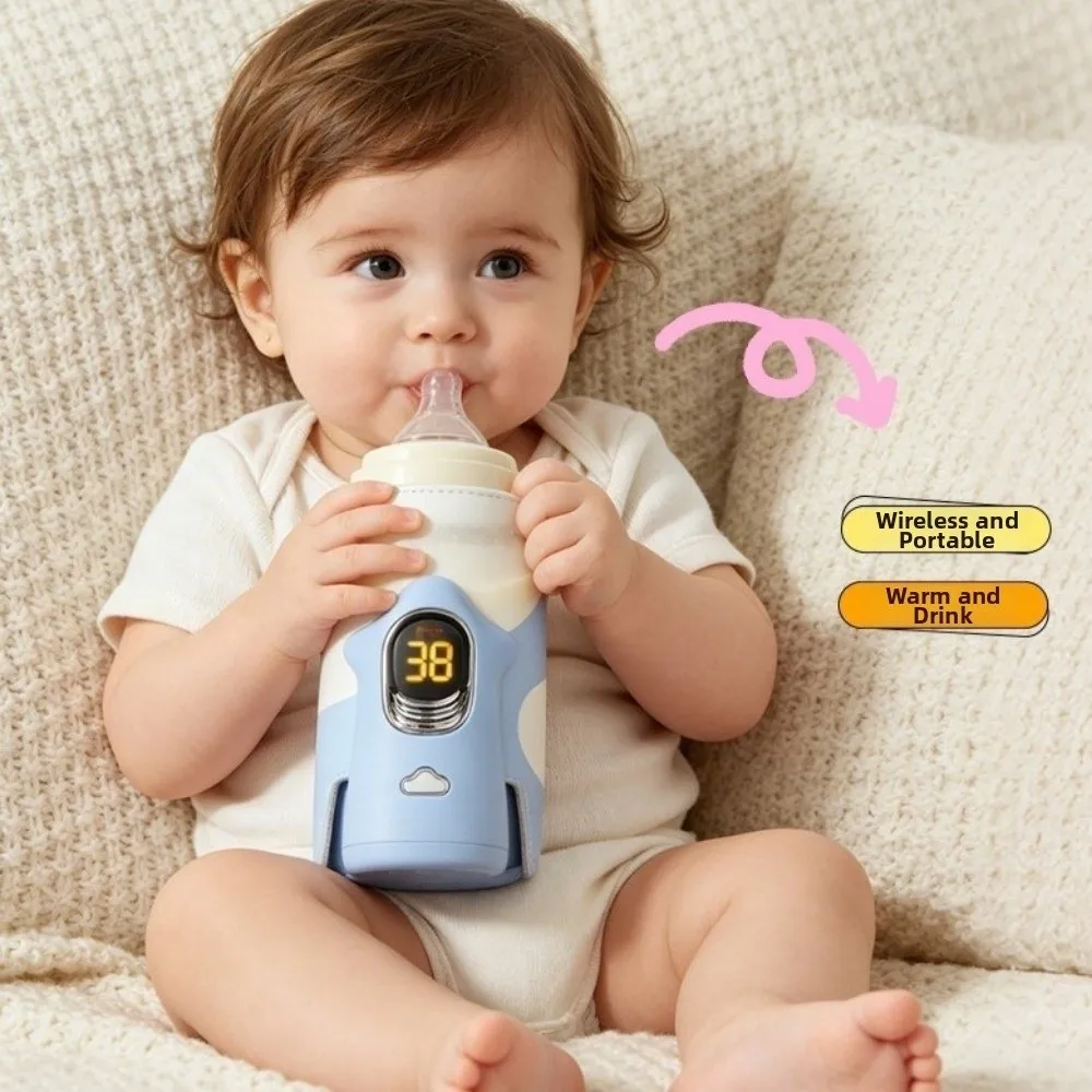 Multifunction Baby Bottle Warmer Wireless LED Display Breast Milk Warmer 6 Heat Level Insulated Bottle Warmer Sleeve
Multifunction Baby Bottle Warmer Wireless LED Display Breast Milk Warmer 6 Heat Level Insulated Bottle Warmer Sleeve