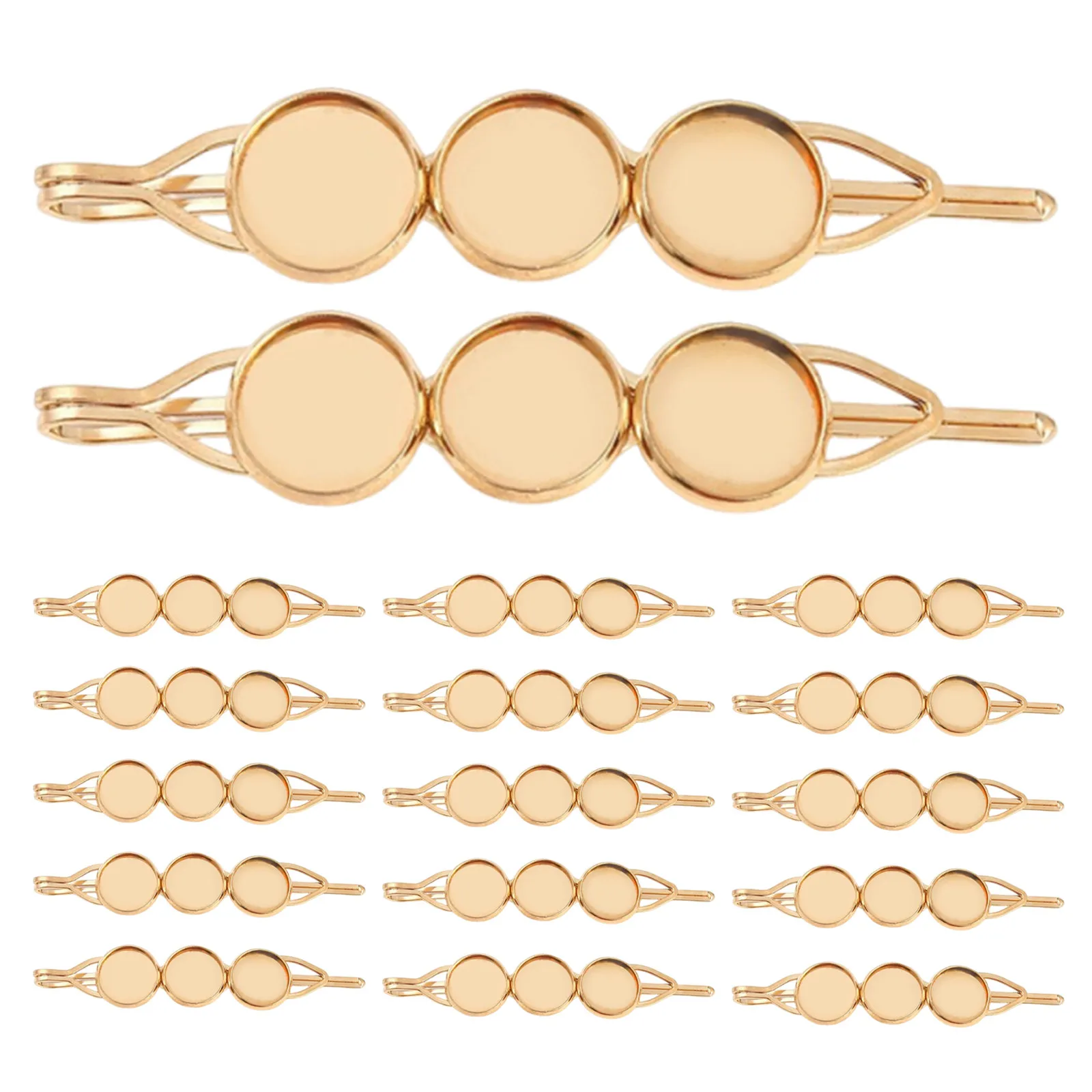 20Pcs Metal Hair Clips Core Round Tray Cabochon Settings for DIY Hair Accessories Blank Base Barrette Craft Supplies
20Pcs Metal Hair Clips Core Round Tray Cabochon Settings for DIY Hair Accessories Blank Base Barrette Craft Supplies