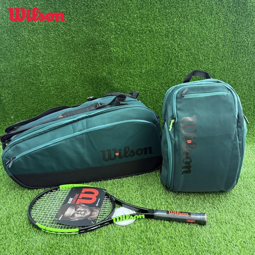 Wilson 2024 Blade Super Tour v9 9 Pack Tennis Bag Large Racquet Backpack Tennis Racket Bag Emerald Green With Thermoguard Lining
Wilson 2024 Blade Super Tour v9 9 Pack Tennis Bag Large Racquet Backpack Tennis Racket Bag Emerald Green With Thermoguard Lining
