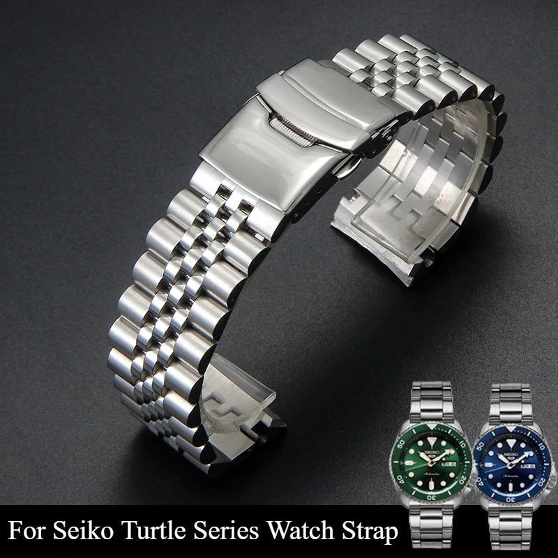 22-серебряный ремешок для часов из нержавеющей стали для Seiko Turtle SRP777 SRP773 SRPC91, дышащая структура, складная пряжка, специальный интерфейс
22-серебряный ремешок для часов из нержавеющей стали для Seiko Turtle SRP777 SRP773 SRPC91, дышащая структура, складная пряжка, специальный интерфейс