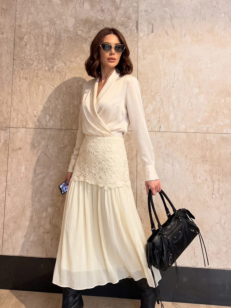 HH Bohemian Crochet Lace Long Skirt Women's Elegant High Waist Layered Flowing Skirt Versatile for Summer Beach Daily Vacation
HH Bohemian Crochet Lace Long Skirt Women's Elegant High Waist Layered Flowing Skirt Versatile for Summer Beach Daily Vacation