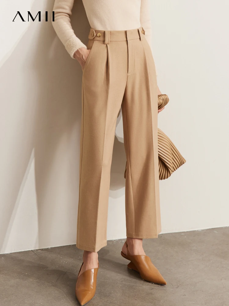 AMII Minimalism Sweatpants Women 2022 Winter Warm Fashion Commuter All-match Straight Solid Casual Ankle-Length Pants 72240083
AMII Minimalism Sweatpants Women 2022 Winter Warm Fashion Commuter All-match Straight Solid Casual Ankle-Length Pants 72240083