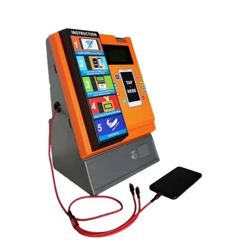 WiFia202 Coin Operated 24 Hours Self-Service Computer Hardware Automatic WiFi Vending Machine
WiFia202 Coin Operated 24 Hours Self-Service Computer Hardware Automatic WiFi Vending Machine