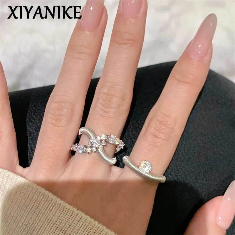 XIYANIKE Vintage Bling Zircon Cross Geometric Adjustable Rings For Women Fashion New Jewelry Gift Party Daily Wholesale anillos 
XIYANIKE Vintage Bling Zircon Cross Geometric Adjustable Rings For Women Fashion New Jewelry Gift Party Daily Wholesale anillos