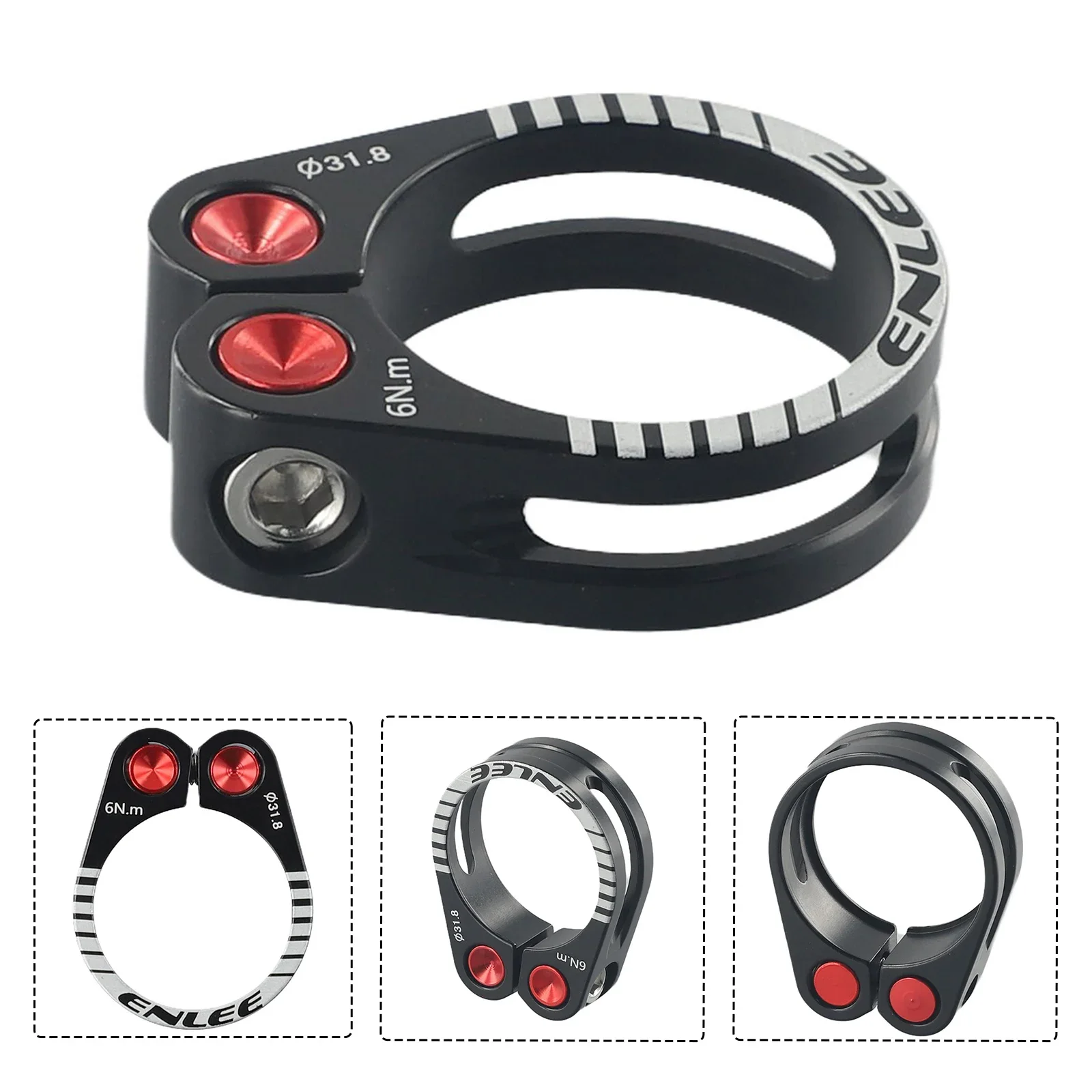 Mountain Bike Seatpost Clamp 31.8 34.9mm Lock Aluminum Alloy Black/colorful Seatpost Clamp Cycling Parts High Quality
Mountain Bike Seatpost Clamp 31.8 34.9mm Lock Aluminum Alloy Black/colorful Seatpost Clamp Cycling Parts High Quality