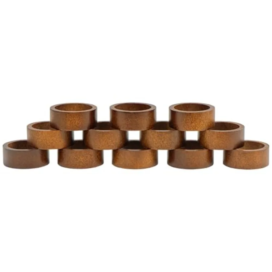 Wooden Napkin Rings Set of 12, Rustic Hemlock Wood Table Napkin Holder, Handcrafted Decorative Farmhouse Napkin Rings for Weddi
Wooden Napkin Rings Set of 12, Rustic Hemlock Wood Table Napkin Holder, Handcrafted Decorative Farmhouse Napkin Rings for Weddi