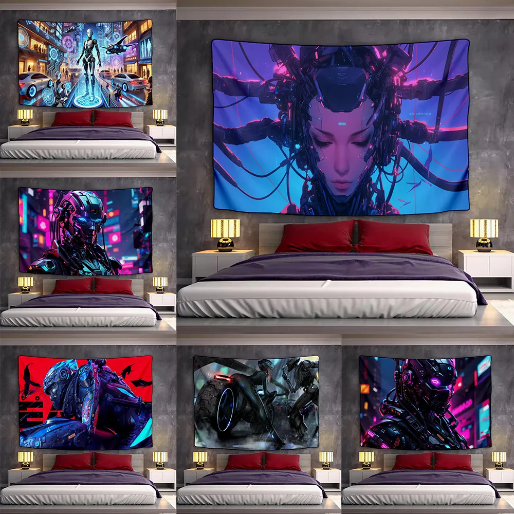 Hippie Cartoon Character Robot Tapestry Future Sense Of Science And Technology Backdrop Bedroom Game Room Decor Party Supplies
Hippie Cartoon Character Robot Tapestry Future Sense Of Science And Technology Backdrop Bedroom Game Room Decor Party Supplies