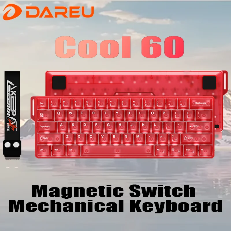 DAREU COOL60 Magnetic Switch Keyboard Mechanical 8k Polling Rate RT0.01mm Custom Ergonomics RGB Hot Swap Gaming Pc Accessories
DAREU COOL60 Magnetic Switch Keyboard Mechanical 8k Polling Rate RT0.01mm Custom Ergonomics RGB Hot Swap Gaming Pc Accessories