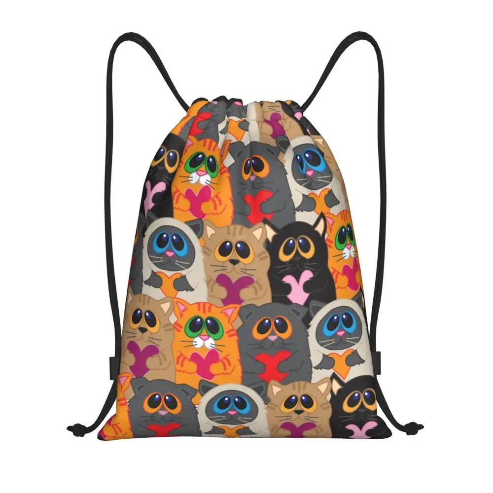 Custom Cute Cats Cartoons Pattern Drawstring Bag Women Men Lightweight Funny Kitten Sports Gym Storage Backpack 
Custom Cute Cats Cartoons Pattern Drawstring Bag Women Men Lightweight Funny Kitten Sports Gym Storage Backpack