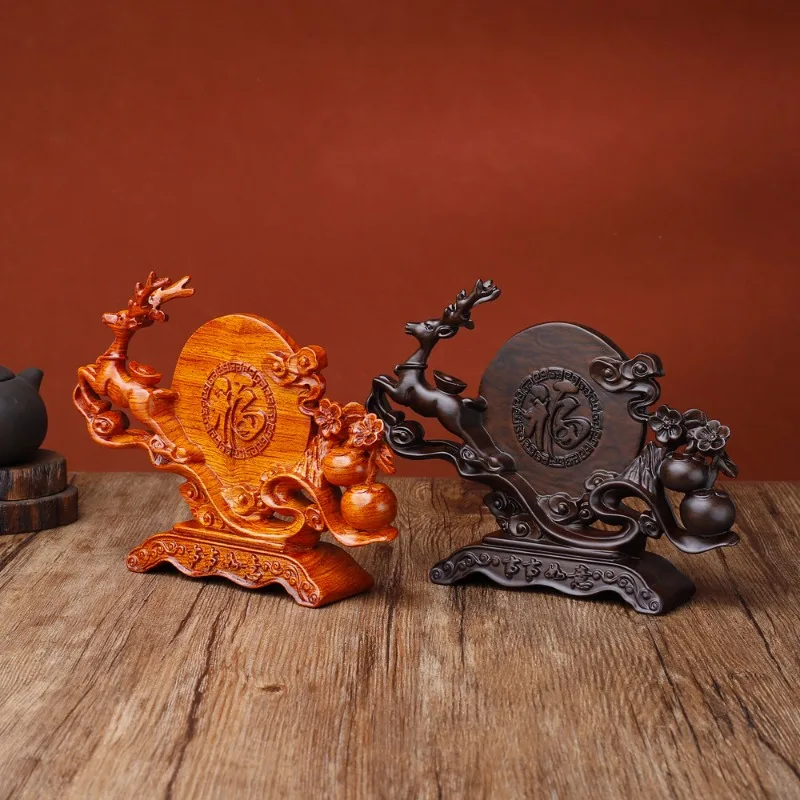 Wooden Carving of Sika Deer Ornaments for Wealth, Home and Office Furniture, Solid Wood Carving, Decorative Arts, Crafts, Gifts
Wooden Carving of Sika Deer Ornaments for Wealth, Home and Office Furniture, Solid Wood Carving, Decorative Arts, Crafts, Gifts