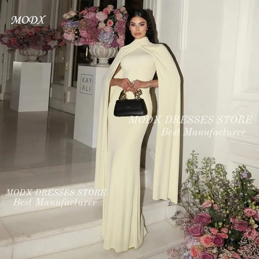 MODX Elegant Beige Cape Sleeves Arabic Evening Dresses Customized Sheath Women Party Dress Formal Celebrity Gowns Quinceanera Dr
MODX Elegant Beige Cape Sleeves Arabic Evening Dresses Customized Sheath Women Party Dress Formal Celebrity Gowns Quinceanera Dr