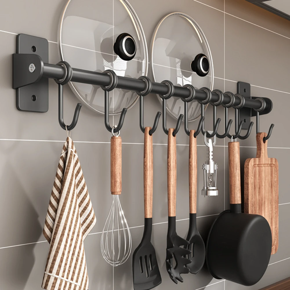 Kitchen Hook Rack Stainless Steel Wall Shelves Storage Utensils Holder Kitchen Accessories Organizer Wall storage rack no punch
Kitchen Hook Rack Stainless Steel Wall Shelves Storage Utensils Holder Kitchen Accessories Organizer Wall storage rack no punch