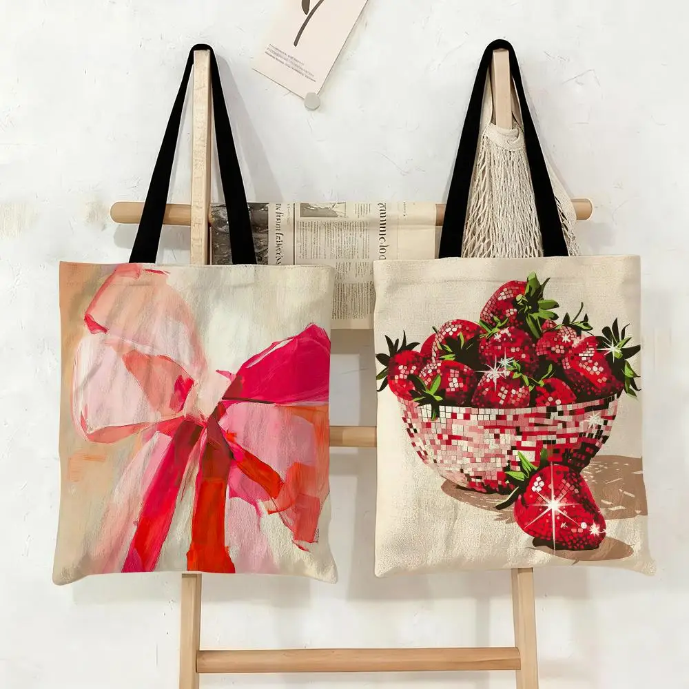 Cowgirl Hat Disco Ball Storage Bags Canvas Tote Bag Large Capacity Double-Sided Print Reusable Shopping Bag Shoulder Bag
Cowgirl Hat Disco Ball Storage Bags Canvas Tote Bag Large Capacity Double-Sided Print Reusable Shopping Bag Shoulder Bag