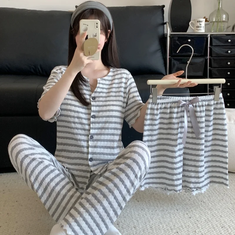 Летний комплект футболок, женский спортивный кардиган orts, милый милый наряд в полоску, домашняя одежда, трикотажный хлопок ort Sve V...
Летний комплект футболок, женский спортивный кардиган orts, милый милый наряд в полоску, домашняя одежда, трикотажный хлопок ort Sve V...