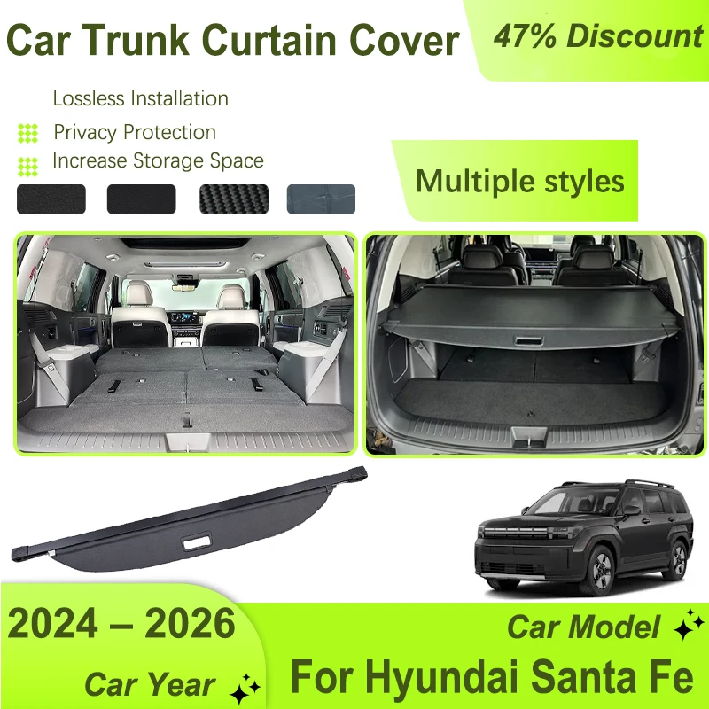 Car Trunk Storage Cover For Hyundai Santa Fe MX5 2024 2025 2026 5SEAT 6SEAT 7SEAT Retractable Rack Cargo Shelter Car Accessories
Car Trunk Storage Cover For Hyundai Santa Fe MX5 2024 2025 2026 5SEAT 6SEAT 7SEAT Retractable Rack Cargo Shelter Car Accessories
