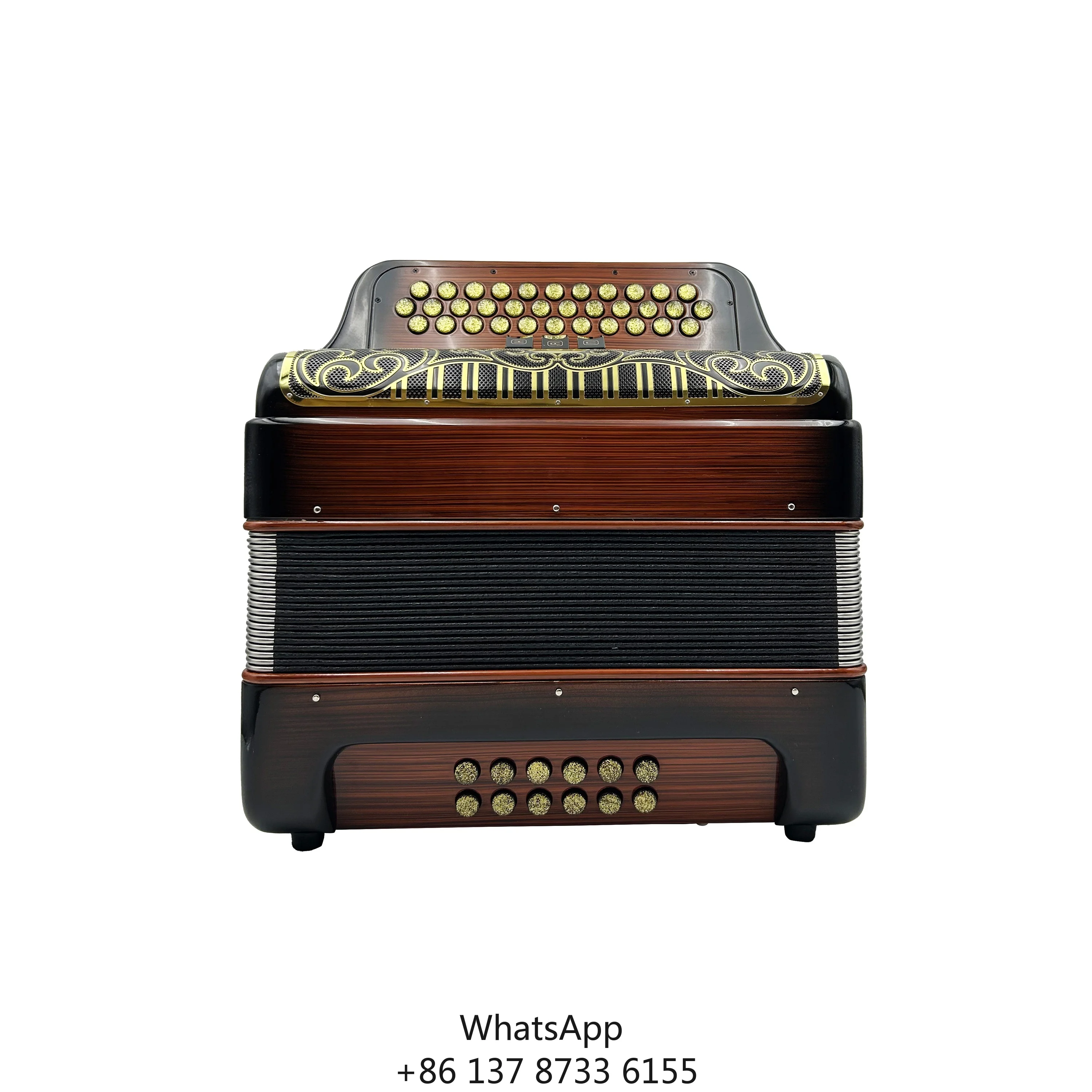 34 кнопки, 12 басов, 3 регистратора, диатонический деревянный корпус с пламенем, профессиональный аккордеонный инструмент, черные золотые кнопки для гриля
34 кнопки, 12 басов, 3 регистратора, диатонический деревянный корпус с пламенем, профессиональный аккордеонный инструмент, черные золотые кнопки для гриля
