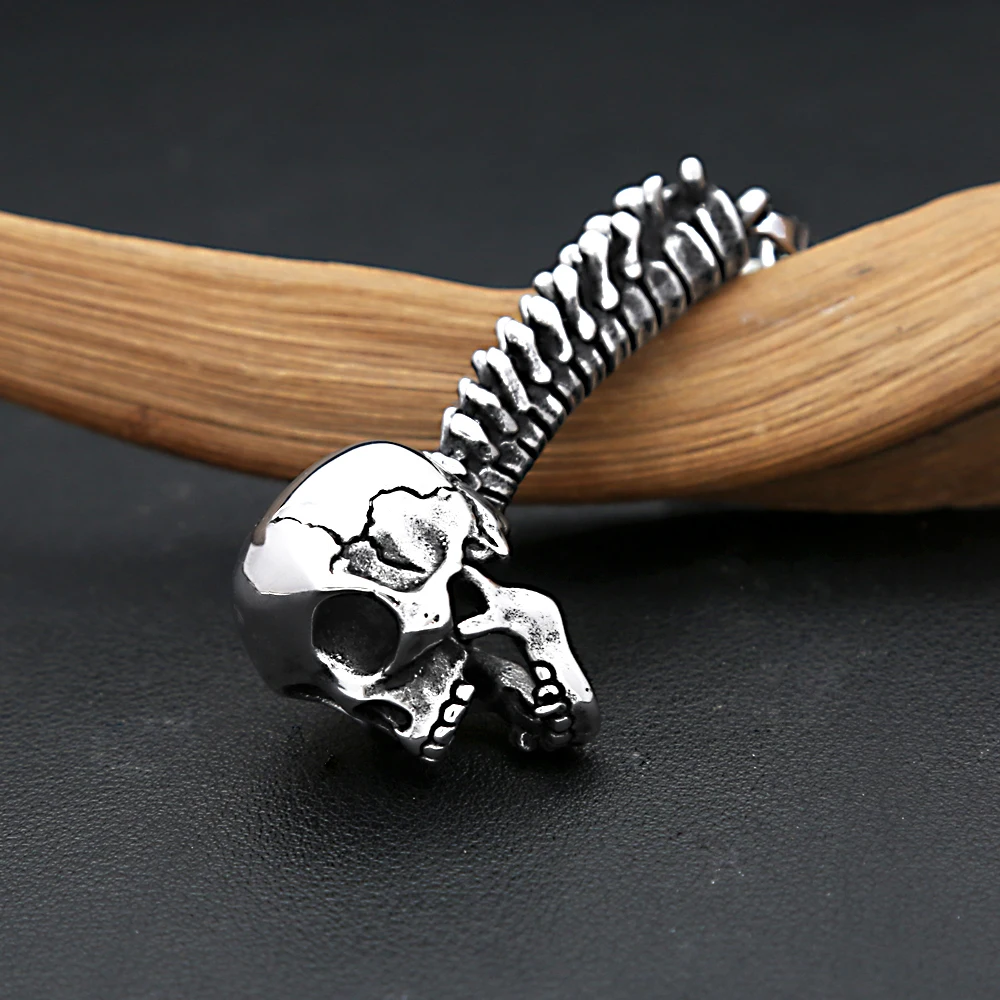 Vintage Creative Unique Skull Pendant Necklace 316L Stainless Steel Skeleton Necklaces For Men Punk Hip Hop Biker Jewelry Gifts
Vintage Creative Unique Skull Pendant Necklace 316L Stainless Steel Skeleton Necklaces For Men Punk Hip Hop Biker Jewelry Gifts