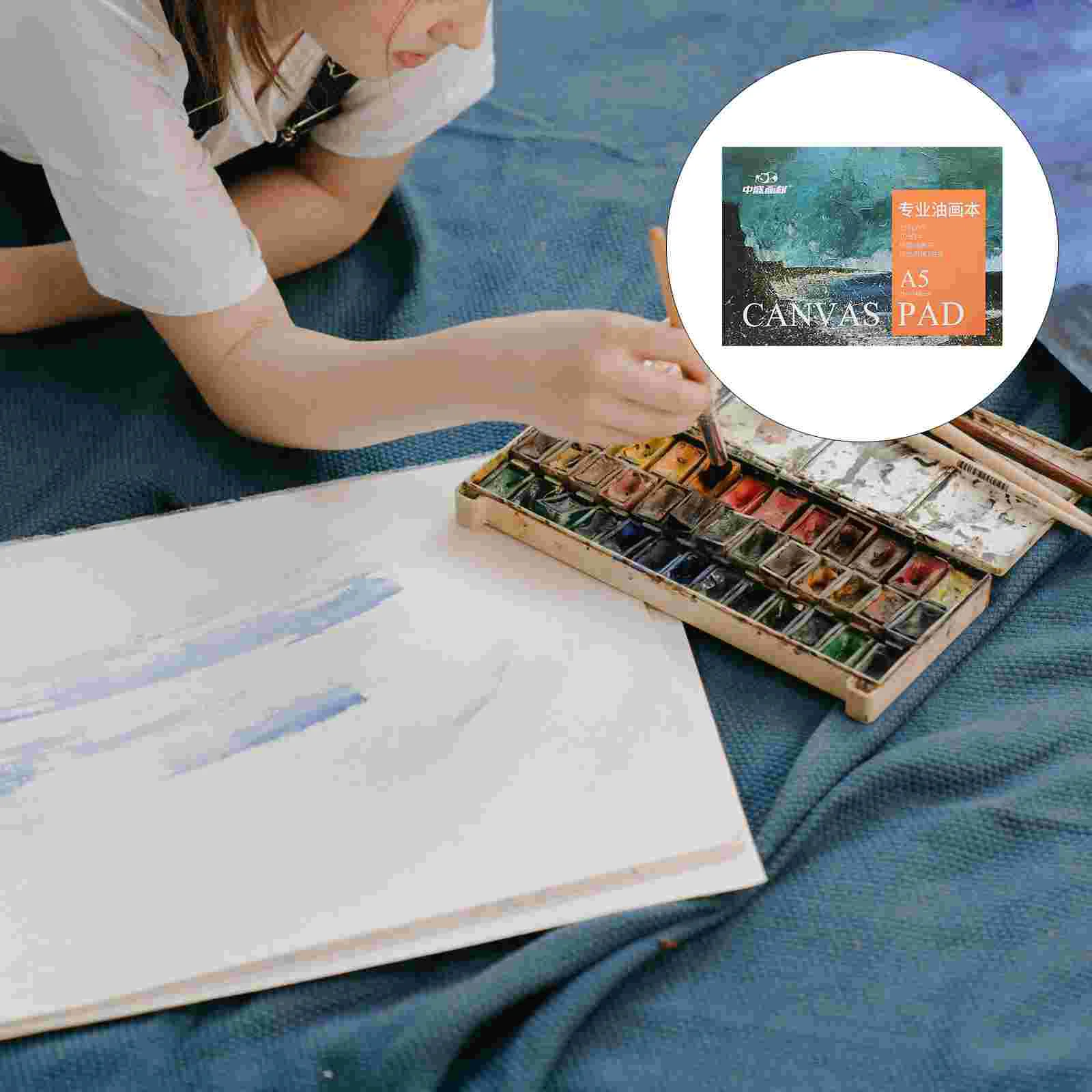 Oil Painting Book Simple Canvas Practice Paper Blank for White Canvases Professional Panel
Oil Painting Book Simple Canvas Practice Paper Blank for White Canvases Professional Panel