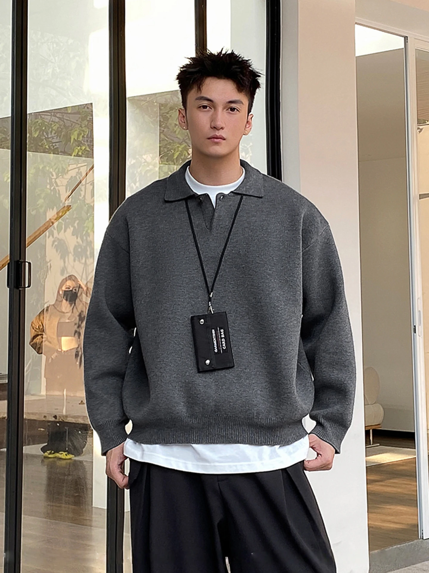 Loose Fit Large Size Deep ey Knitwear Men's Collar Casual Outerwear Winter Season Comfortable Soft Polyester Fiber
Loose Fit Large Size Deep ey Knitwear Men's Collar Casual Outerwear Winter Season Comfortable Soft Polyester Fiber