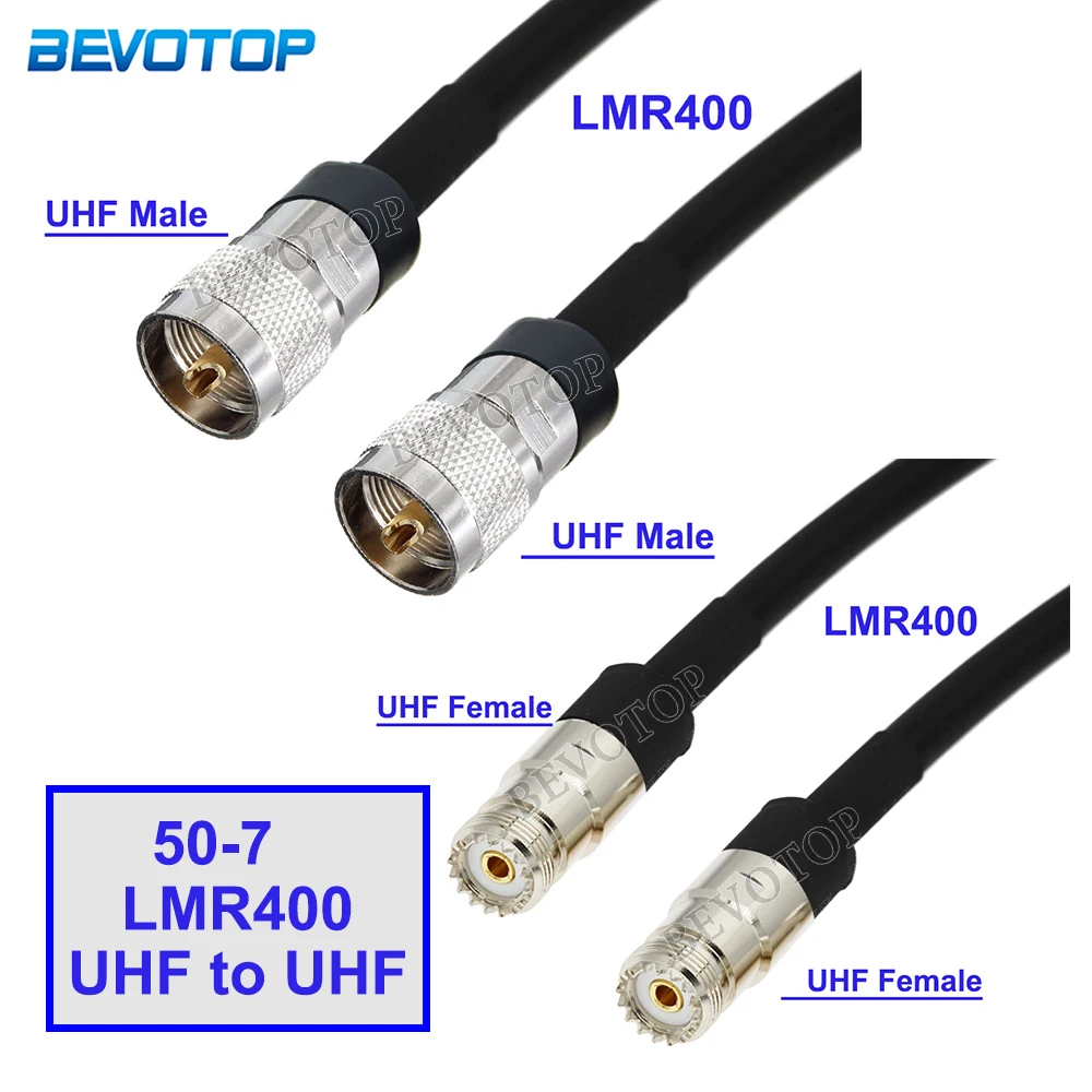 1Pcs LMR400 Cable UHF to UHF Male/Femaler Connector 50-7 Pigtail Jumper Ham Radio Antenna Extension Cord Coax Connector
1Pcs LMR400 Cable UHF to UHF Male/Femaler Connector 50-7 Pigtail Jumper Ham Radio Antenna Extension Cord Coax Connector