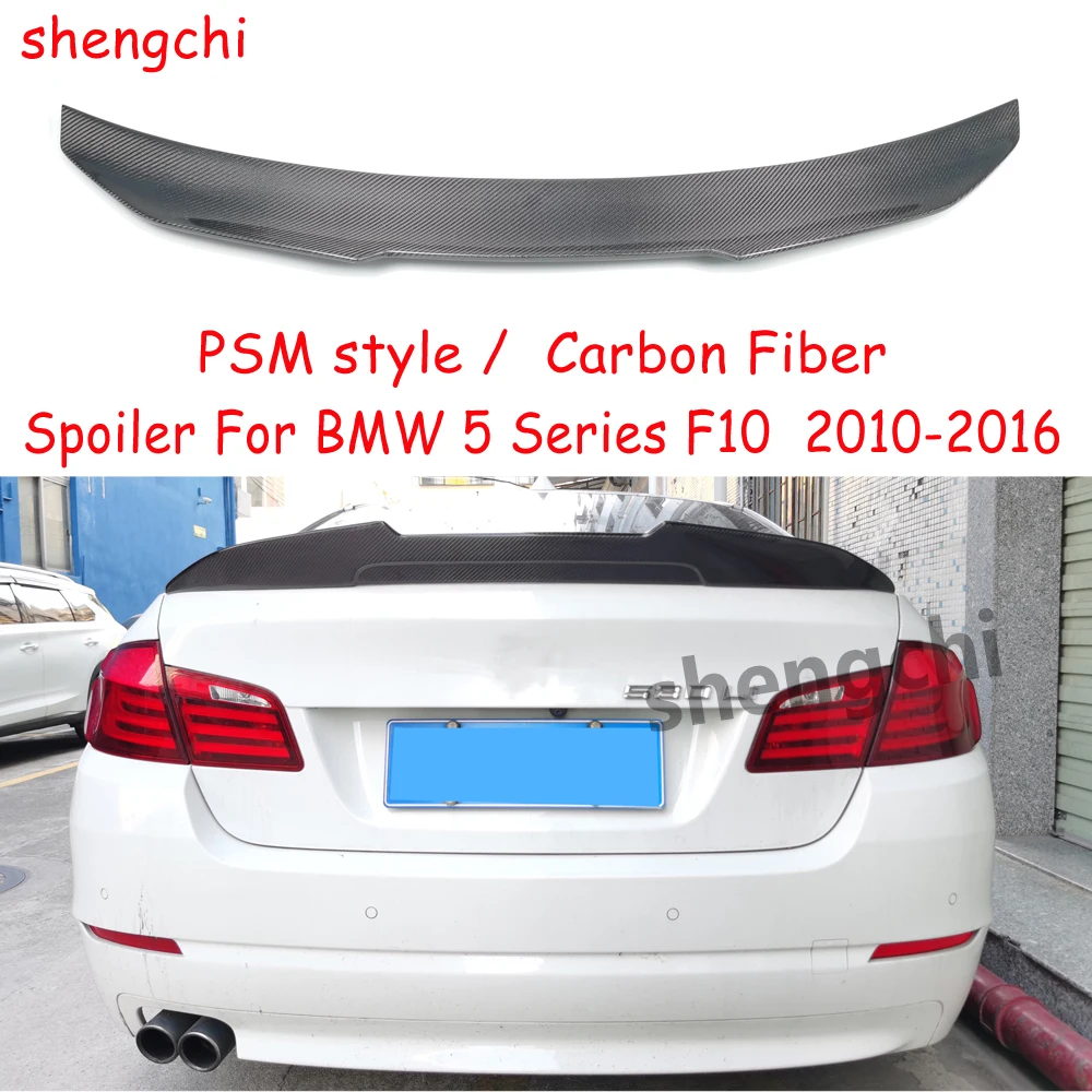 M5 F10 PSM Style Carbon Fiber Spoiler for BWM 5 Series F10 520i 523i 528i 530i 535i 550i Rear Trunk Spoiler Wings 2010-2016
M5 F10 PSM Style Carbon Fiber Spoiler for BWM 5 Series F10 520i 523i 528i 530i 535i 550i Rear Trunk Spoiler Wings 2010-2016