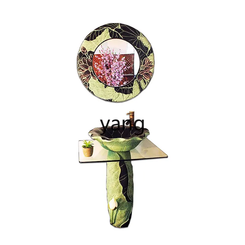 LH modern Chinese bathroom cabinet combination floor, classical lotus leaf bathroom bathroom cabinet
LH modern Chinese bathroom cabinet combination floor, classical lotus leaf bathroom bathroom cabinet