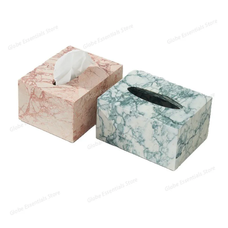 Marble Tissue Boxes Light Luxury High-end Paper Box Nordic Living Room Dining room napkin Holder Hotel Rooms Bathroom Decoration
Marble Tissue Boxes Light Luxury High-end Paper Box Nordic Living Room Dining room napkin Holder Hotel Rooms Bathroom Decoration
