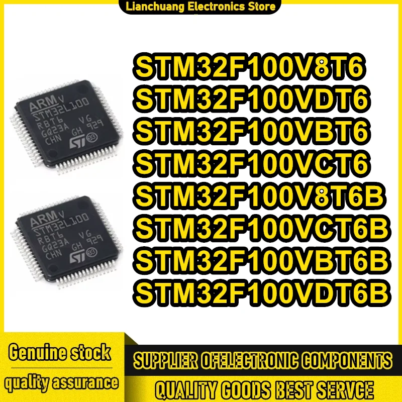 5PCS STM32F100V8T6 STM32F100VDT6 STM32F100VBT6 STM32F100VCT6 STM32F100V8T6B STM32F100VCT6B STM32F100VBT6B STM32F100VDT6B New
5PCS STM32F100V8T6 STM32F100VDT6 STM32F100VBT6 STM32F100VCT6 STM32F100V8T6B STM32F100VCT6B STM32F100VBT6B STM32F100VDT6B New