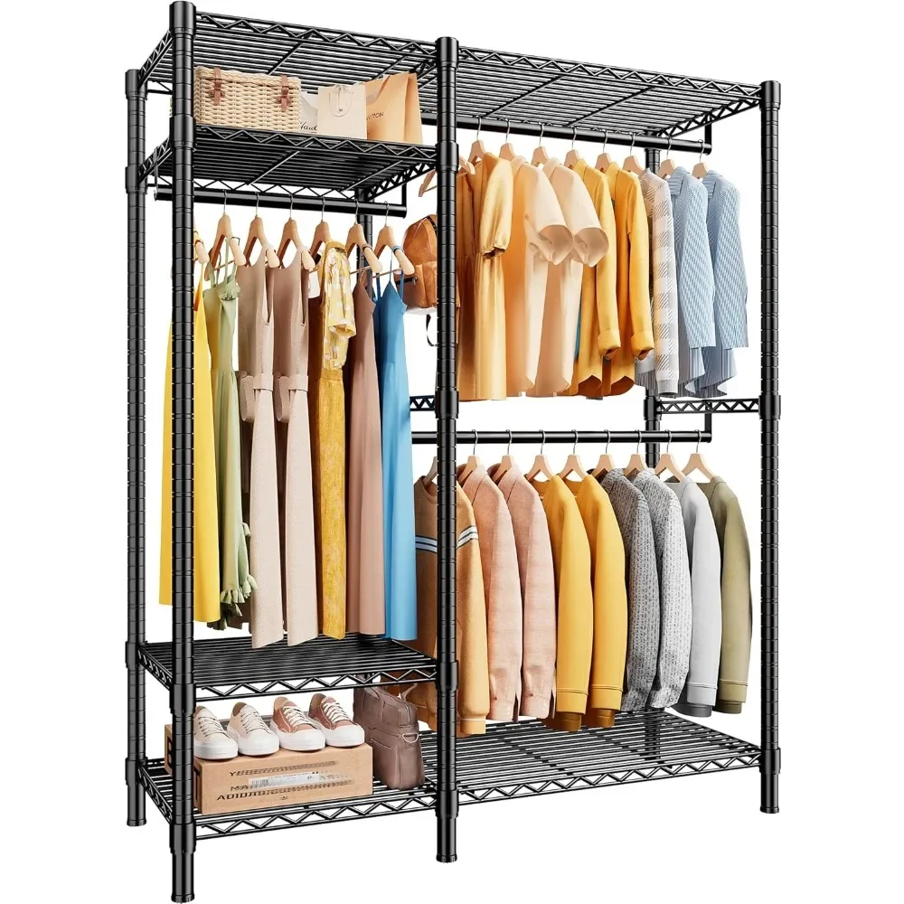 Clothes Rack Heavy Duty Loads 780LBS Clothing Racks for Hanging Clothes Adjustable Metal Wardrobe Closet
Clothes Rack Heavy Duty Loads 780LBS Clothing Racks for Hanging Clothes Adjustable Metal Wardrobe Closet