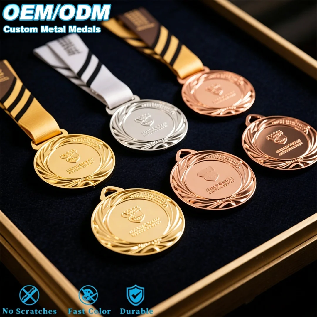 Metal Customization Creative Baking Paint Gold Plating Custom Logo Sports Competition Medal School Enterprise Marathon Meda
Metal Customization Creative Baking Paint Gold Plating Custom Logo Sports Competition Medal School Enterprise Marathon Meda