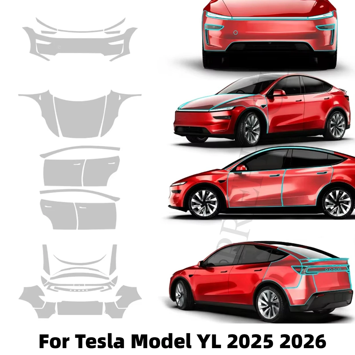 9Mil TPU Scratch Resistant For Tesla Model YL 2025 2026 2027 Precut Clear PPF Car Paint Protection Film Self-adhesive Repairable
9Mil TPU Scratch Resistant For Tesla Model YL 2025 2026 2027 Precut Clear PPF Car Paint Protection Film Self-adhesive Repairable