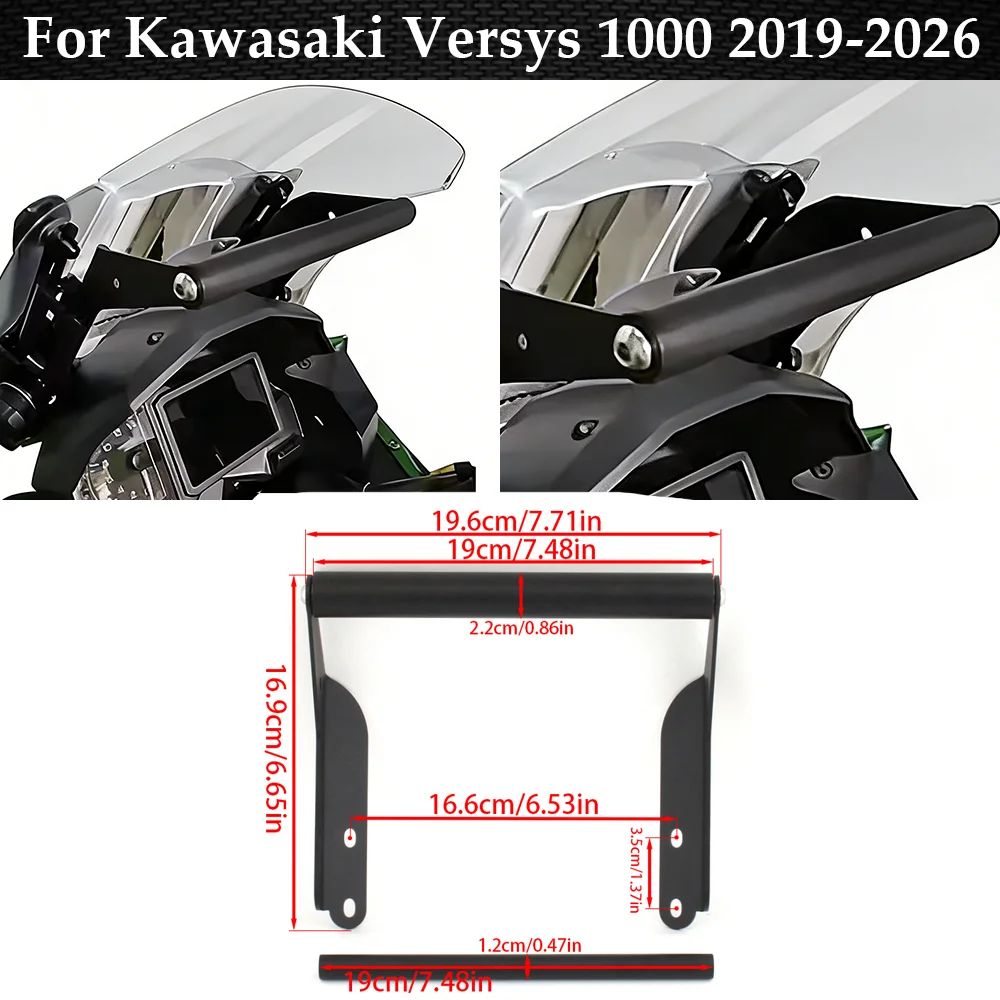 Motorbike Mobile Phone GPS Plate Bracket Stand Holder Phone Support For Kawasaki Versys 1000 1000SE 2019-2026
Motorbike Mobile Phone GPS Plate Bracket Stand Holder Phone Support For Kawasaki Versys 1000 1000SE 2019-2026