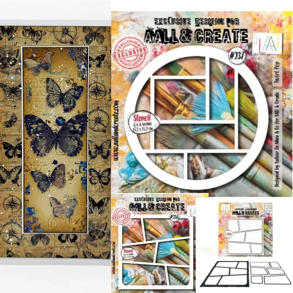 Butterflies and oil painting brushes Metal Cutting Die And Stamps Scrapbooking Background DIY Decoration Craft Embossing Stencil
Butterflies and oil painting brushes Metal Cutting Die And Stamps Scrapbooking Background DIY Decoration Craft Embossing Stencil