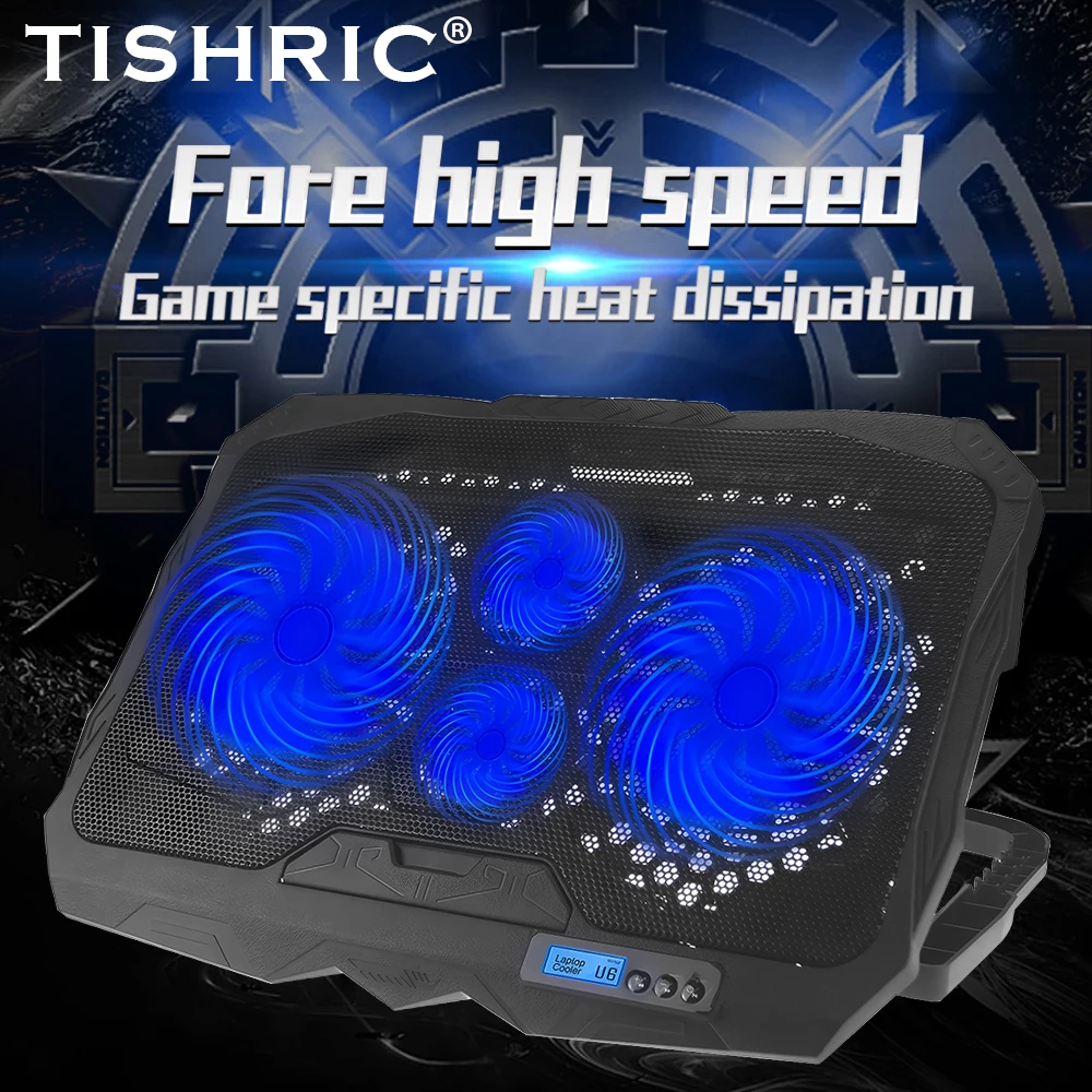 TISHRIC подставка-кулер для игрового ноутбука, двойной источник питания USB, четыре вентилятора с регулировкой скорости, радиатор для ноутбука 12-17 дюймов
TISHRIC подставка-кулер для игрового ноутбука, двойной источник питания USB, четыре вентилятора с регулировкой скорости, радиатор для ноутбука 12-17 дюймов