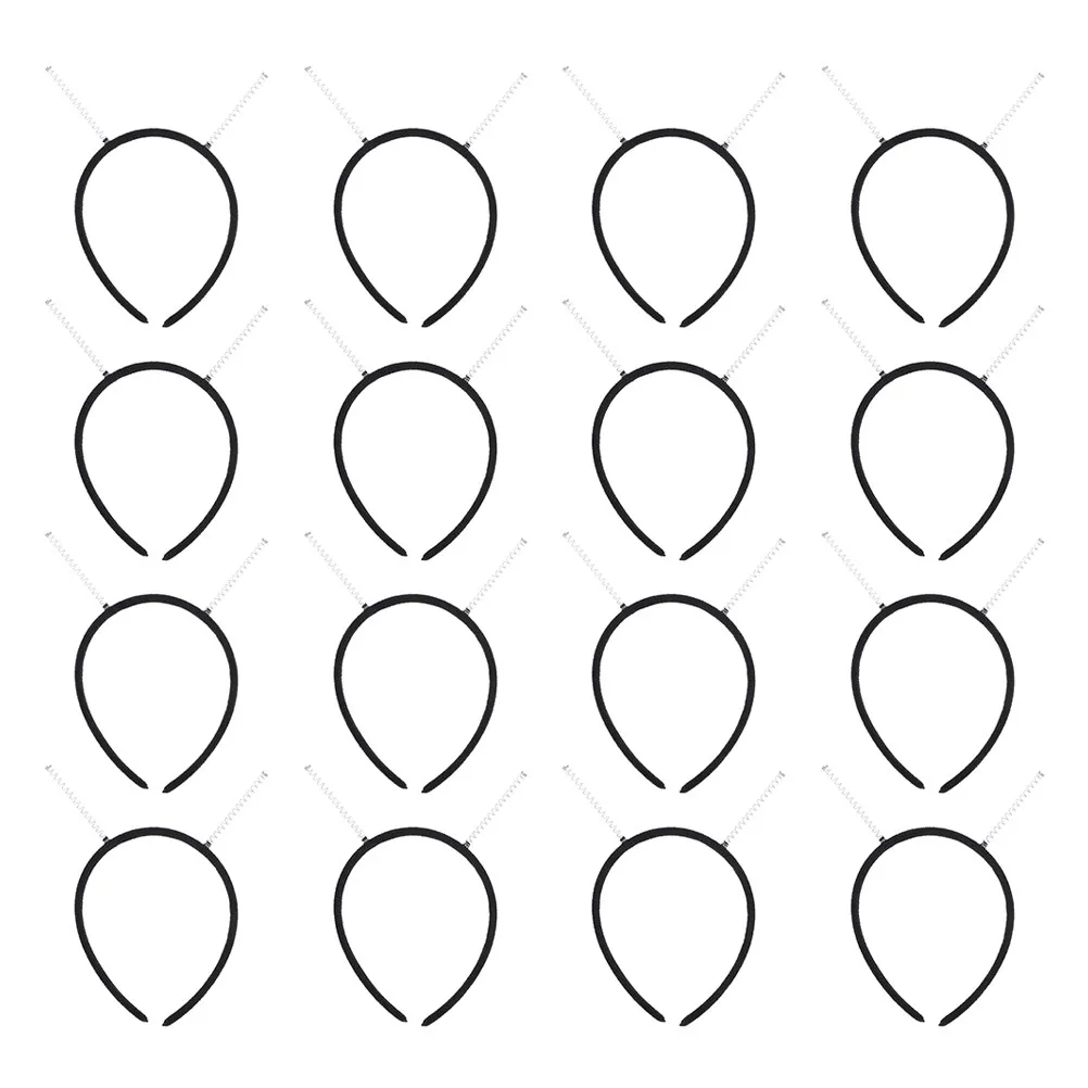 20Pcs Spring Headbands Black DIY Hairband Kit Comfortable Non-Slip Craft Hair Accessories for Women Party Halloween Costume
20Pcs Spring Headbands Black DIY Hairband Kit Comfortable Non-Slip Craft Hair Accessories for Women Party Halloween Costume