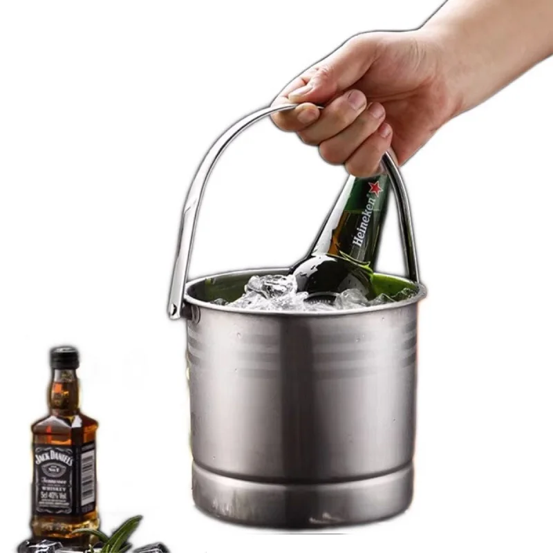 1.5L Stainless Steel Ice Bucket Wine Champagne with Strainer & Ice Tong Barware
1.5L Stainless Steel Ice Bucket Wine Champagne with Strainer & Ice Tong Barware