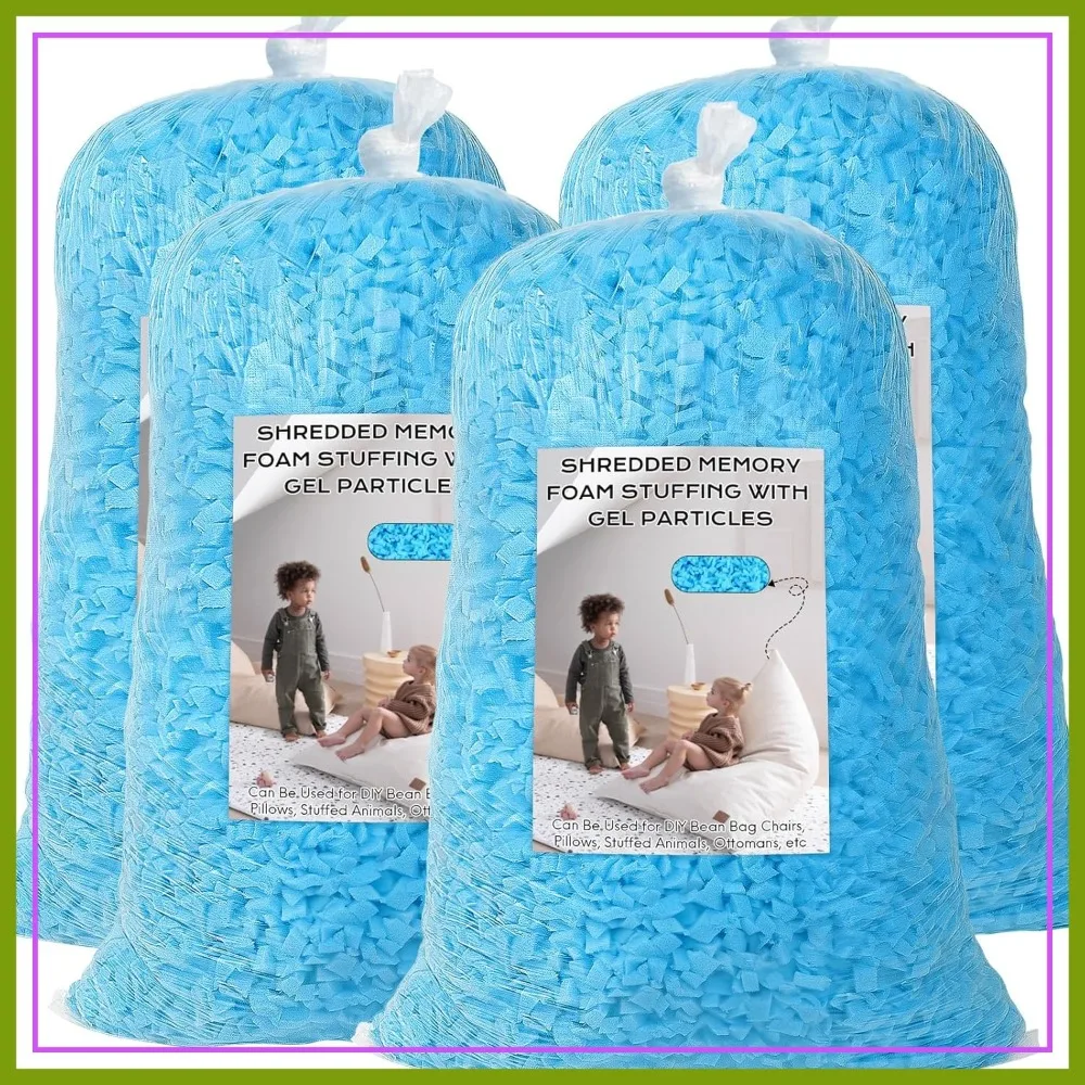 20lbs Shredded Memory Foam Bean Bag Filler, Couch Cushion Refill, Pillow Stuffing for Pets
20lbs Shredded Memory Foam Bean Bag Filler, Couch Cushion Refill, Pillow Stuffing for Pets